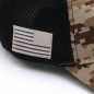 American Flag Hat Detachable Patch Micro Mesh Tactical Operator Military Cap