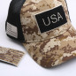 American Flag Hat Detachable Patch Micro Mesh Tactical Operator Military Cap