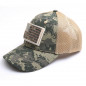 American Flag Hat Detachable Patch Micro Mesh Tactical Operator Military Cap