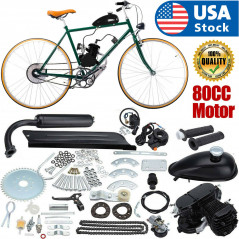 Full Set 80cc Bike Bicycle Motorized 2 Stroke Petrol Gas Motor Engine Kit Set