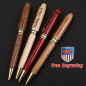 Personalized Maple Wood Ballpoint Pens set Customized Laser Engraved bulk pens