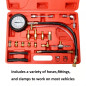 Fuel Injection Pump Pressure Tester Manometer Gauge System Test Kit For Car Auto