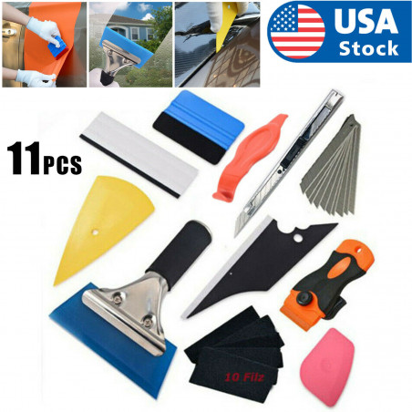 11PCS Window Tint Tools Kit Car Auto Film Tinting Scraper squeegee Installation