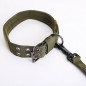 Tactical K9 Dog Collar And Leash Harness Strap Training Heavy Duty Bungee