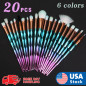 20pcs Eyeshadow Eye Shadow Foundation Blending Brush Set Makeup Cosmetic Tool