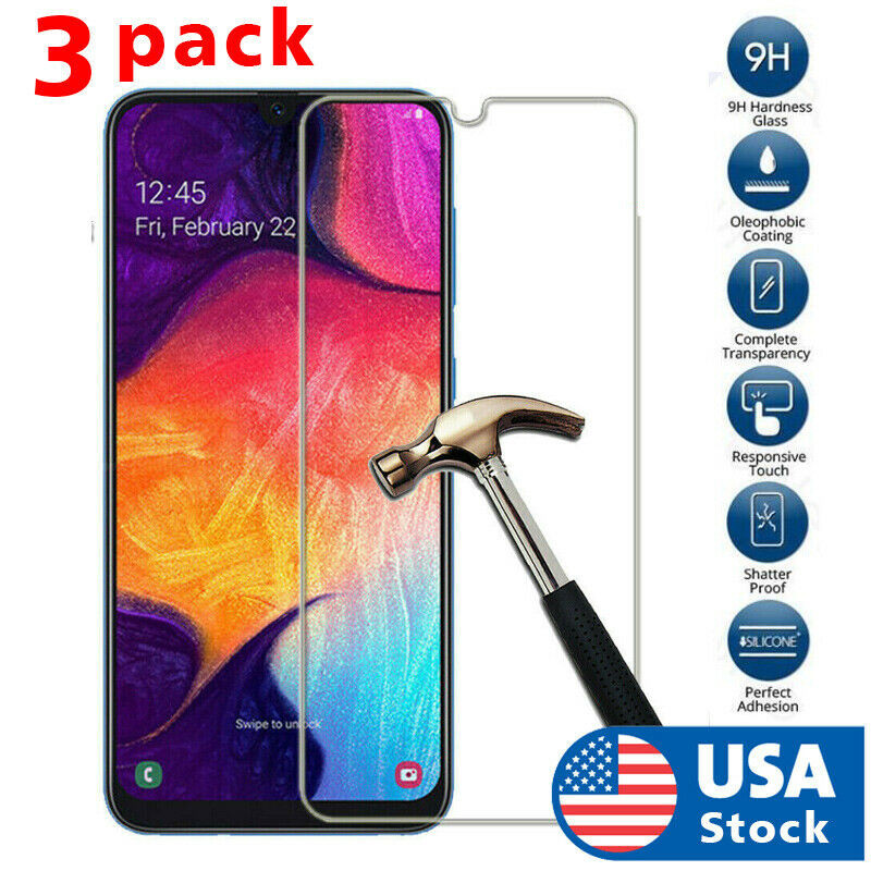 For Samsung Galaxy A10 A20E A20 A30 A50 A70 A9 Tempered Glass Screen Protector