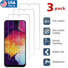 3-Pack Tempered Glass Screen Protector For Samsung Galaxy A10 A50 A30 A20
