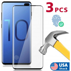 3 PACK TEMPERED GLASS SCREEN PROTECTOR FOR SAMSUNG GALAXY S10/S10PLUS