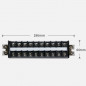 Strip10 Position 660V 30A Dual Row Screw Wire Barrier Terminal Panel