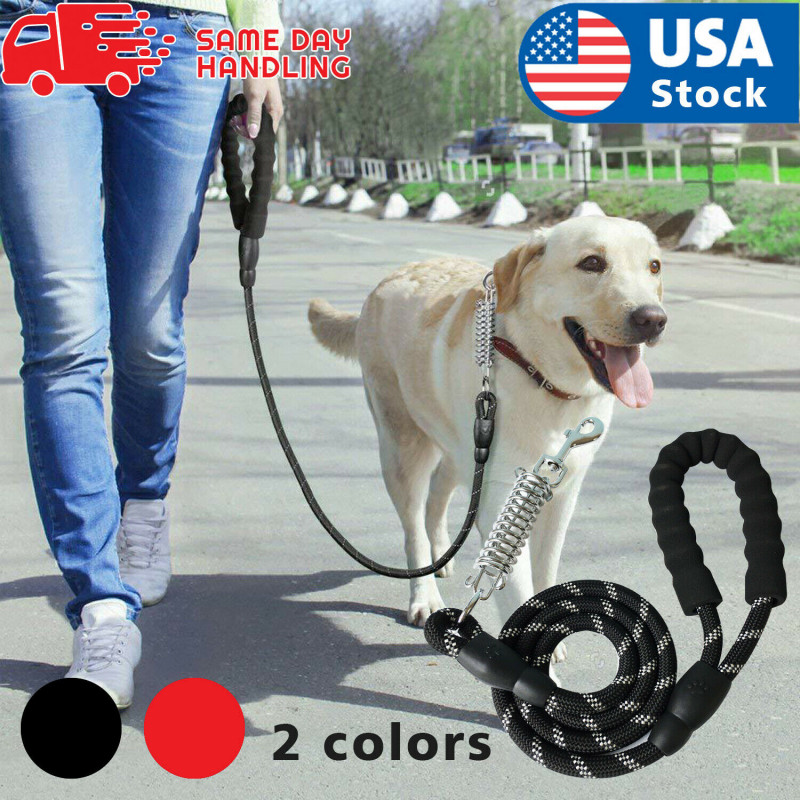 Retractable nylon rope Dog Leash for large dog Heavy duty coupler