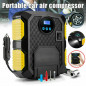 Auto STOP Air Inflator Car Tire Pump Compressor Electric Portable 12V DC 150 PSI