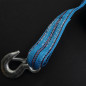 5 Tons Car Tow Cable Towing Strap Rope with Hooks Emergency Heavy Duty 13 FT