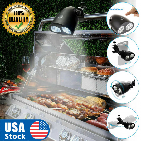 BBQ Grill LED Light 360°Rotation Touch Sensor Switch Ultra Bright Barbecue