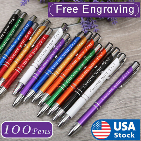 100PCS Personalized Laser Engraved Pen, Business Pens, Gift Pens, Pen Gift