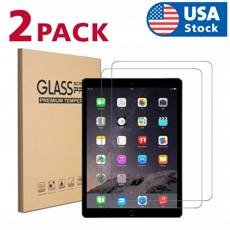 2PACK Tempered Glass Screen Protector For iPad 5th 6th Generation iPad Pro 9.7"