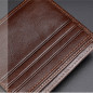 Genuine Leather Minimalist Bifold Wallets For Men RFID Blocking Slim Mens Wallet