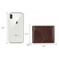 Genuine Leather Minimalist Bifold Wallets For Men RFID Blocking Slim Mens Wallet