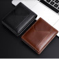 Genuine Leather Minimalist Bifold Wallets For Men RFID Blocking Slim Mens Wallet