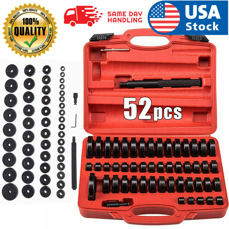 52 pcs Wheel Bearings Replacing Custom Bushing Driver Set Axle Seal Installer