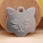 Custom Engraved Print Pet Tag Dog Cat ID Name