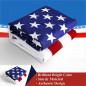 American Flag 3x5 ft 420D Nylon UV Protected Embroidered Stars Outside Flag