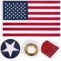 American Flag 3x5 ft 420D Nylon UV Protected Embroidered Stars Outside Flag