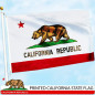 New California Double Head Republic Flag Banner 3x5ft Heavy Duty 150D Polyester