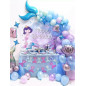 93pcs Mermaid Tail Balloon Garland Arch Mermaid Theme Birthday Party Decorations