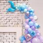 93pcs Mermaid Tail Balloon Garland Arch Mermaid Theme Birthday Party Decorations