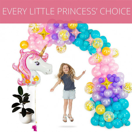 16 FT DIY Unicorn Balloon Arch and  Unicorn Party Supplies and Girls Birthdays