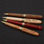 4PCS Personalized Wood Ballpoint Pens set Customized Laser Engraved bulk pens