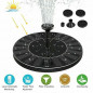 Outdoor Solar Powered Floating Water Fountain Pump Bird Bath Garden Pond Pool US