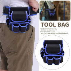 Electrician Waist Pocket Belt Tool Pouch Bag Canvas Hardware Toolkit Holder Bag