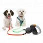 Retractable Pet Dog Double Lead Leash Tangle Dual 2 Dog 50bs Pounds Per Dog