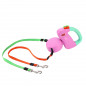 Retractable Pet Dog Double Lead Leash Tangle Dual 2 Dog 50bs Pounds Per Dog