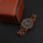 Custom name Wood Watch Wooden Quartz Date Display Men's Wristwatch gift for men