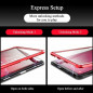 SUA Magnetic Metal Tempered Glass Case Cover For Samsung S20 Ultra/S20 Plus/S20