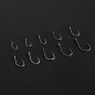 500pcs Fish Hooks 10 Sizes Fishing Black Silver Sharpened With Box Quality kit