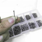 500pcs Fish Hooks 10 Sizes Fishing Black Silver Sharpened With Box Quality kit