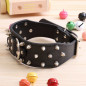 PU Faux Synthetic leather spiked Rivet dog collar Rivet FOR LARGE Dog / pitbull