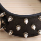 PU Faux Synthetic leather spiked Rivet dog collar Rivet FOR LARGE Dog / pitbull