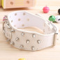 PU Faux Synthetic leather spiked Rivet dog collar Rivet FOR LARGE Dog / pitbull