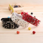 PU Faux Synthetic leather spiked Rivet dog collar Rivet FOR LARGE Dog / pitbull