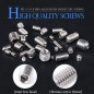 Stock 300pcs Stainless Steel Allen Head Socket Hex Grub Screw Kit M3 M4 M5 M6