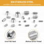 Stock 300pcs Stainless Steel Allen Head Socket Hex Grub Screw Kit M3 M4 M5 M6