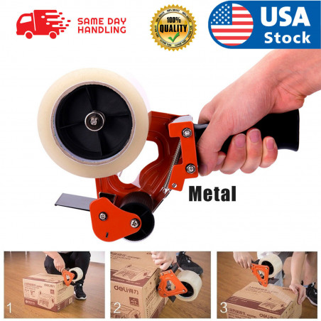 Heavy Duty Tape Gun Dispenser Packing Machine Shipping Grip Sealing Roll Cutter