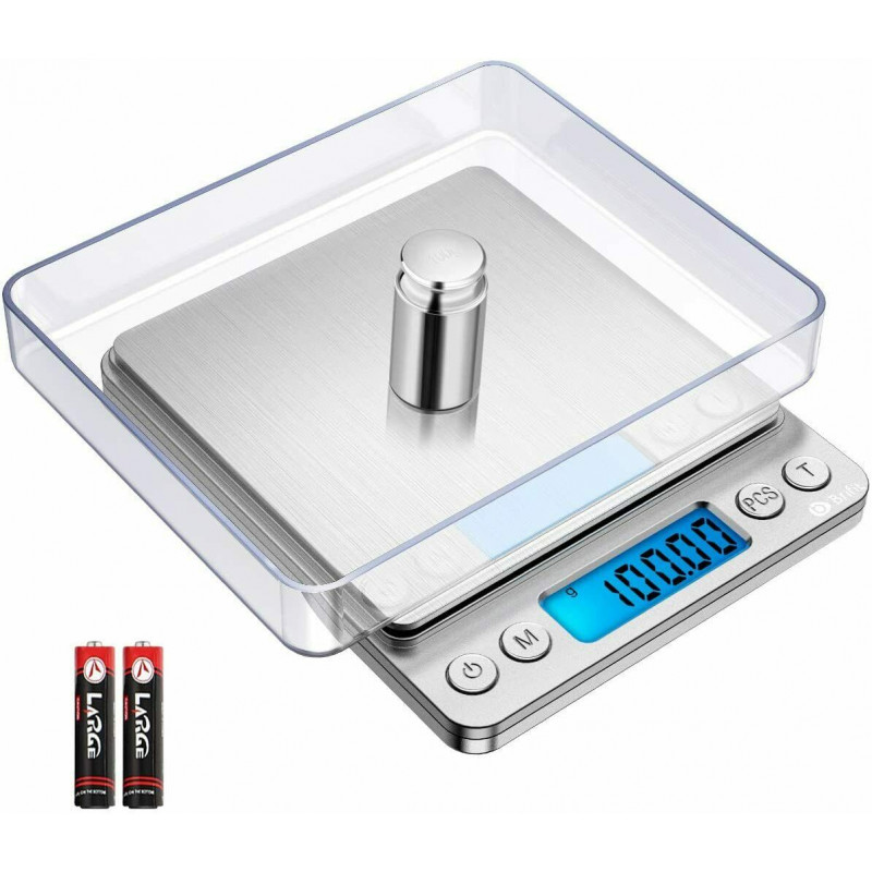 Digital Scale 2000g x 0.1g Jewelry Gold Silver Coin Gram Pocket Size