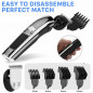 13PC Men's Beard Trimmer Cordless Hair Trimmer Hair Clipper Haircut Kit