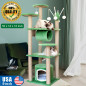 55" Cat Tree Tower Activity Center Large Playing House Condo For Rest Green