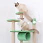 55" Cat Tree Tower Activity Center Large Playing House Condo For Rest Green